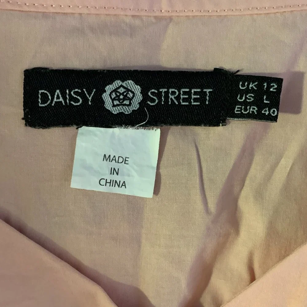 Daisy Street ASOS Cottagecore Mini Dress with Puff Sleeves Size US 8 UK 12 EUC - Picture 6 of 7